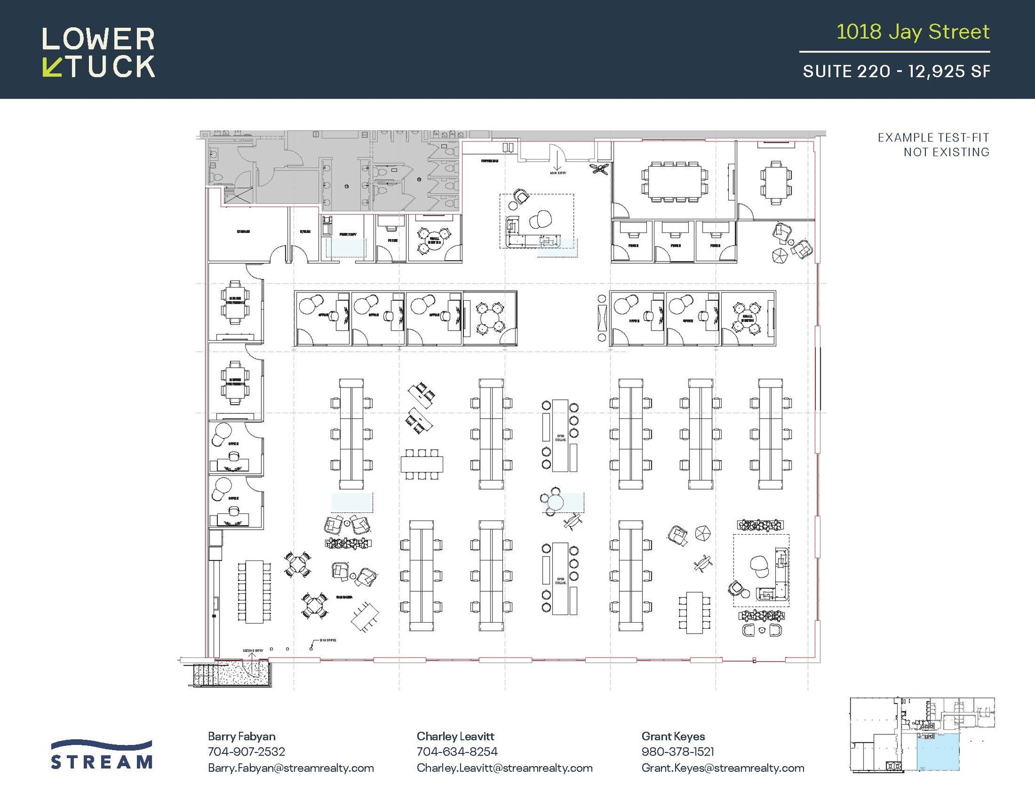 1018 Jay St, Charlotte, NC for lease Floor Plan- Image 1 of 2