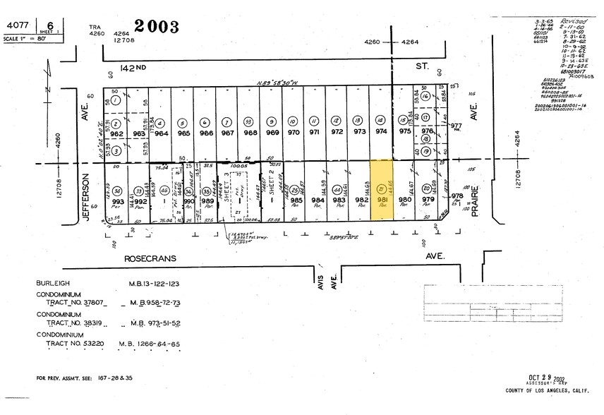 4019 W Rosecrans Ave, Hawthorne, CA for lease - Plat Map - Image 1 of 1