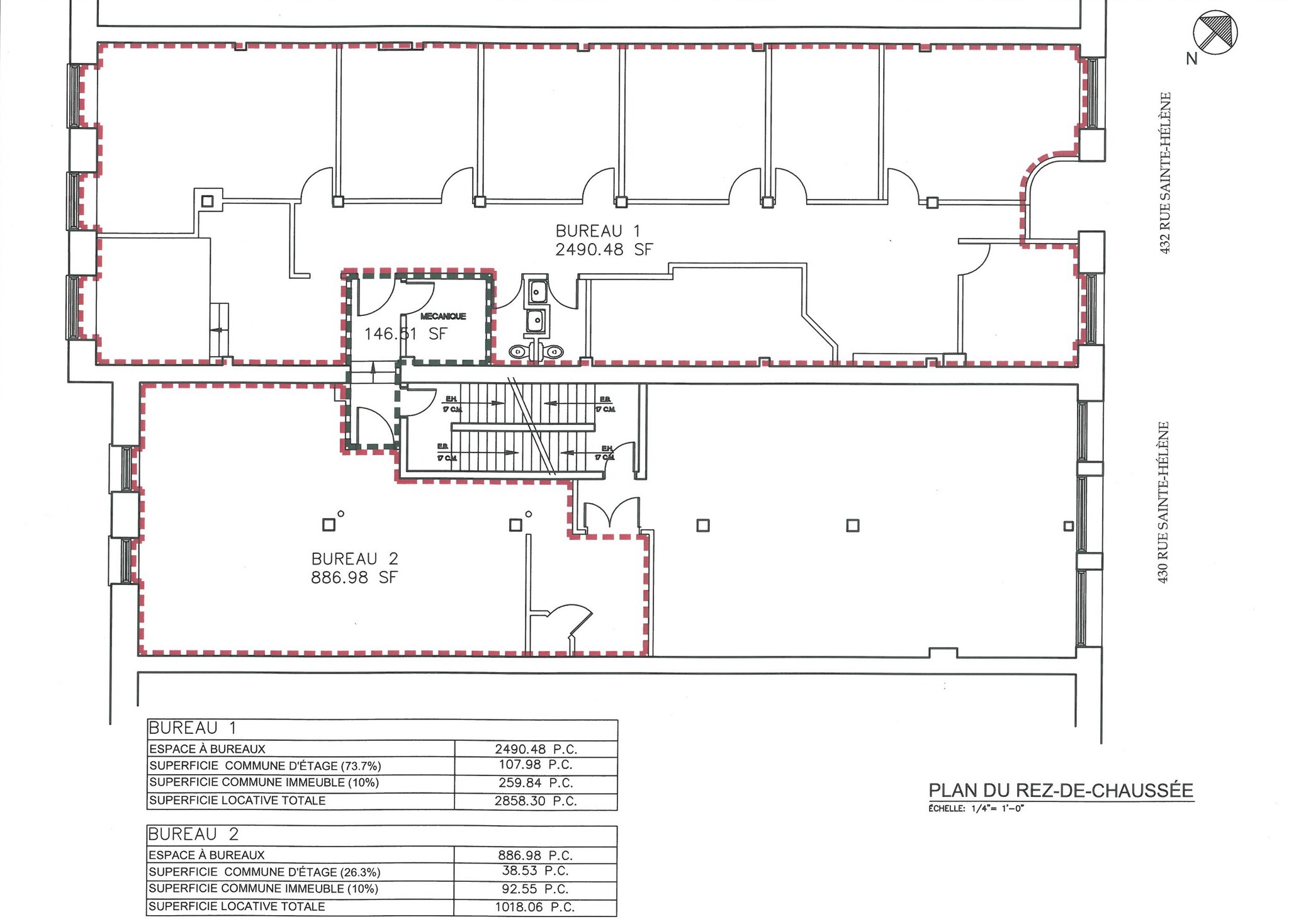 432 Rue Sainte-Hélène, Montréal, QC for lease Floor Plan- Image 1 of 1