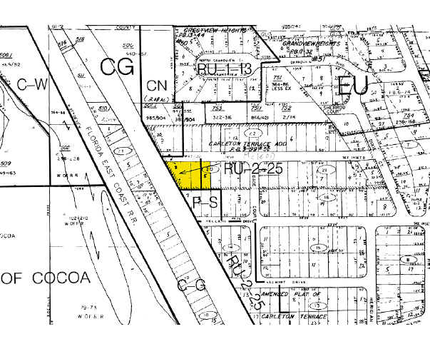 2610 N Cocoa Blvd, Cocoa, FL for sale Plat Map- Image 1 of 1