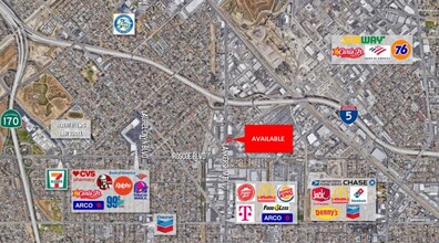 8416 Lankershim Blvd, Sun Valley, CA - aerial  map view