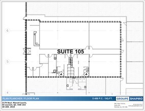 1993-2169 Boul Marcel Laurin, Montréal, QC for lease Site Plan- Image 1 of 1