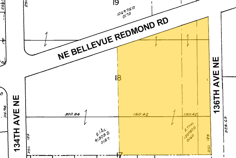 13555 NE Bel Red Rd, Bellevue, WA for lease - Plat Map - Image 2 of 3