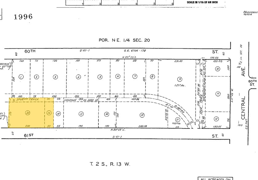 831 E 61st St, Los Angeles, CA for lease - Plat Map - Image 3 of 3