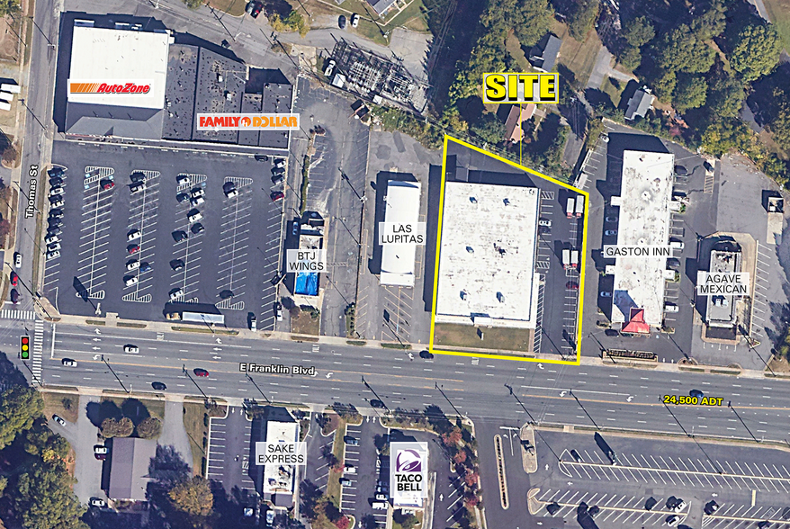 1392 E Franklin Blvd, Gastonia, NC for lease - Aerial - Image 3 of 4