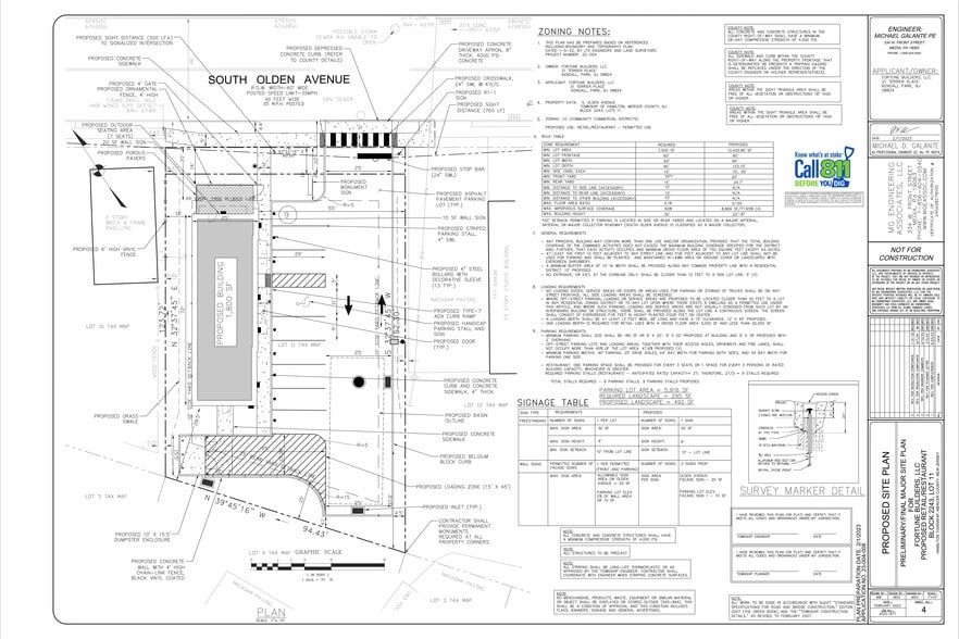 1561 Olden ave, Hamilton, NJ for sale - Site Plan - Image 2 of 2
