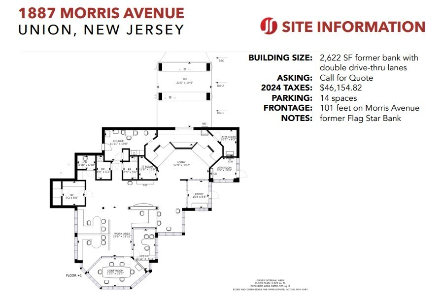 1887 Morris Ave, Union Township, NJ for lease Floor Plan- Image 1 of 1