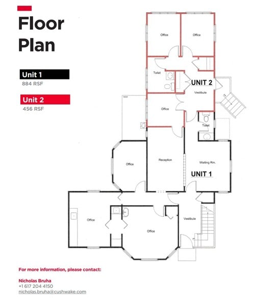 73 Pelham Island Rd, Wayland, MA for lease - Floor Plan - Image 2 of 2