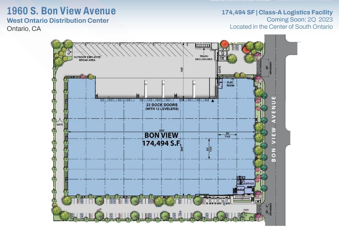 1932 S Bon View Ave, Ontario, CA 91761 West Ontario Distribution Center