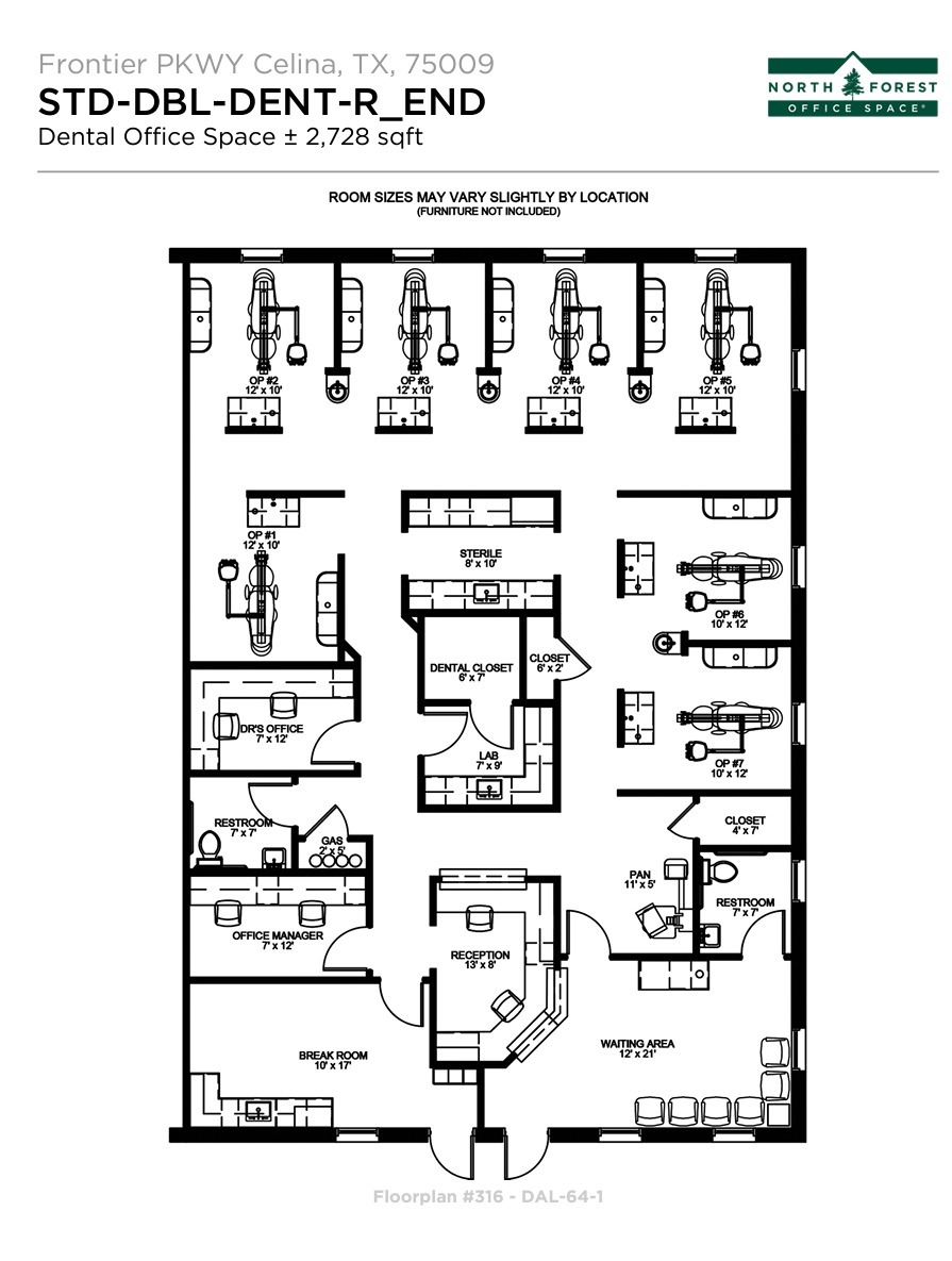 560 W Frontier Pky, Celina, TX for lease Floor Plan- Image 1 of 2