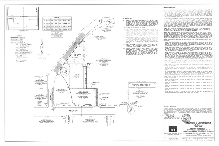 2901 Avenue E Ave, Arlington, TX for sale - Site Plan - Image 1 of 1