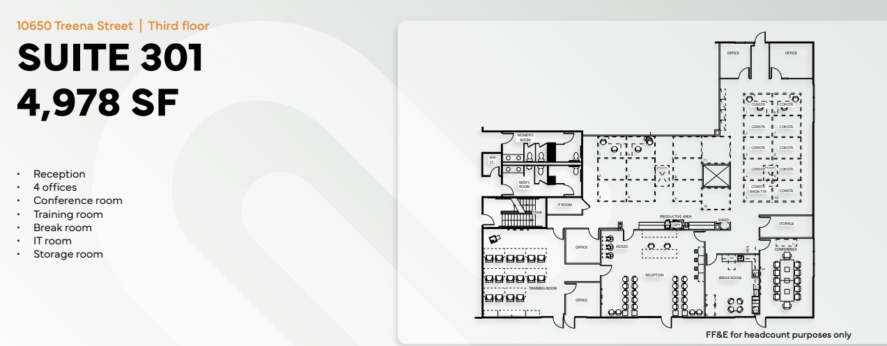 10680 Treena St, San Diego, CA for lease Floor Plan- Image 1 of 1