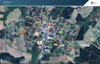 314 E Hamlet St, Pinetops, NC - aerial  map view