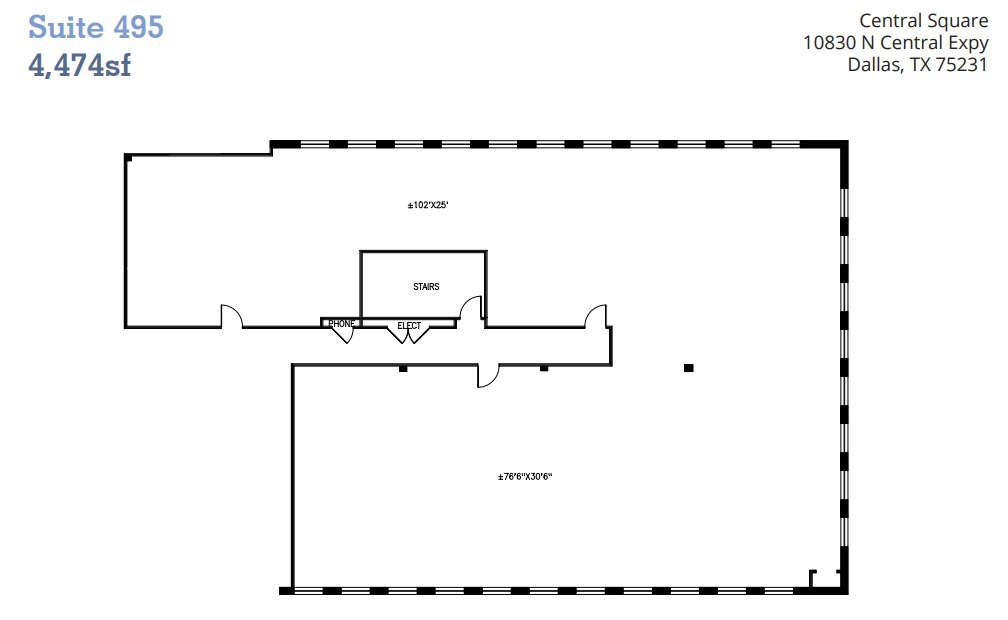 10830 N Central Expy, Dallas, TX for lease Floor Plan- Image 1 of 1