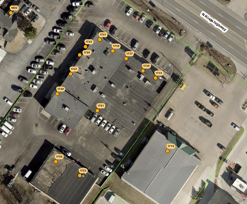 1733-1737 N Kingshighway St, Cape Girardeau, MO for lease Aerial- Image 1 of 4