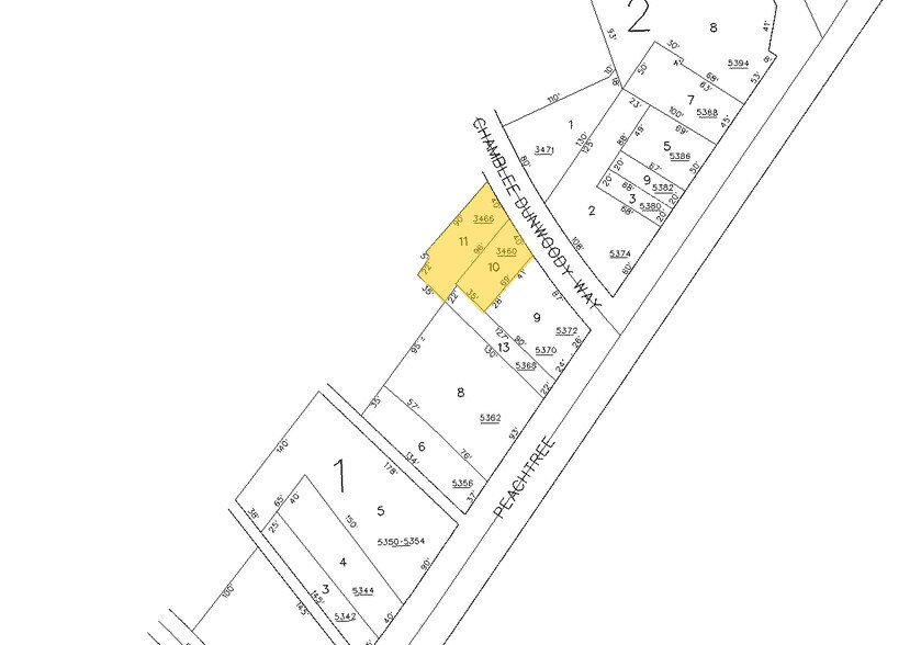 3460-3466 Chamblee Dunwoody Way, Chamblee, GA for sale - Plat Map - Image 1 of 1