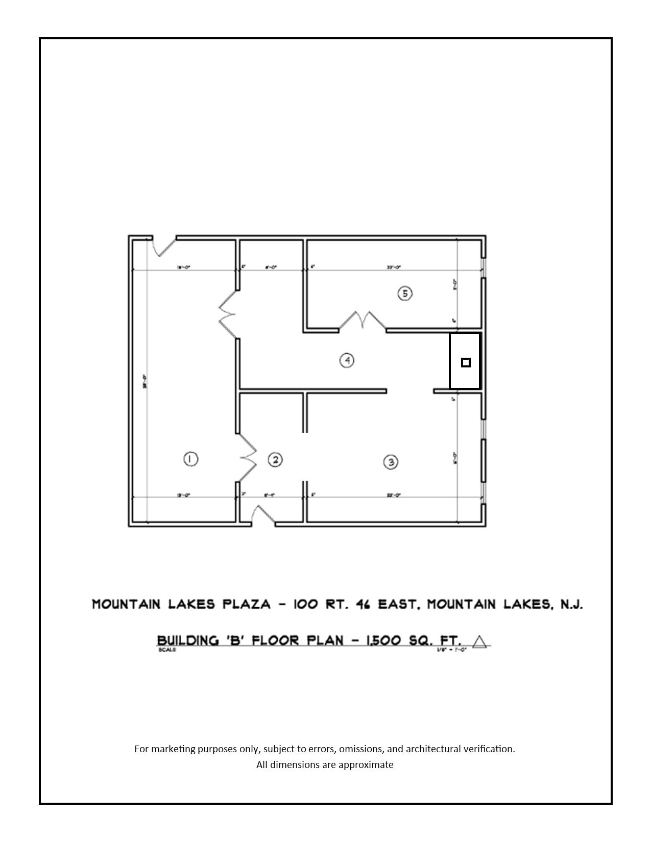100 Rt 46 East, Mountain Lakes, NJ for lease Floor Plan- Image 1 of 1