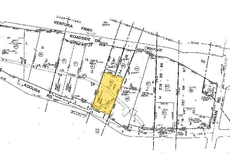 29395 Agoura Rd, Agoura Hills, CA for sale Plat Map- Image 1 of 1