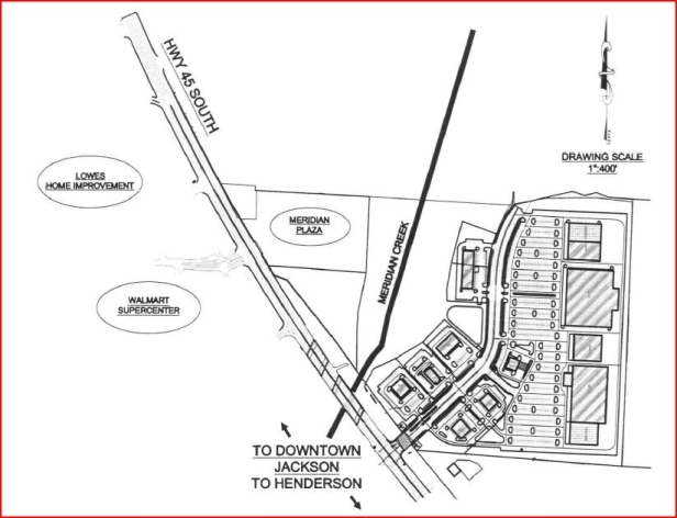 Meridian Springs & S Hwy 45, Jackson, TN for sale - Site Plan - Image 2 of 2