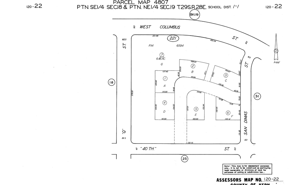 5000 Physicians, Bakersfield, CA for sale - Plat Map - Image 3 of 8