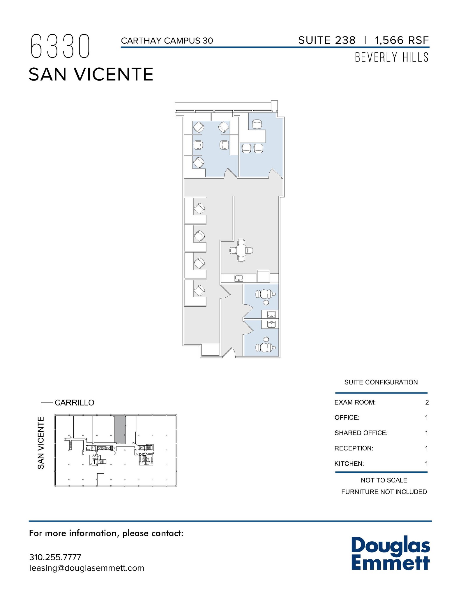 6310 San Vicente Blvd, Los Angeles, CA for lease Floor Plan- Image 1 of 1