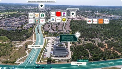 1201 S Bell Blvd, Cedar Park, TX - AERIAL map view