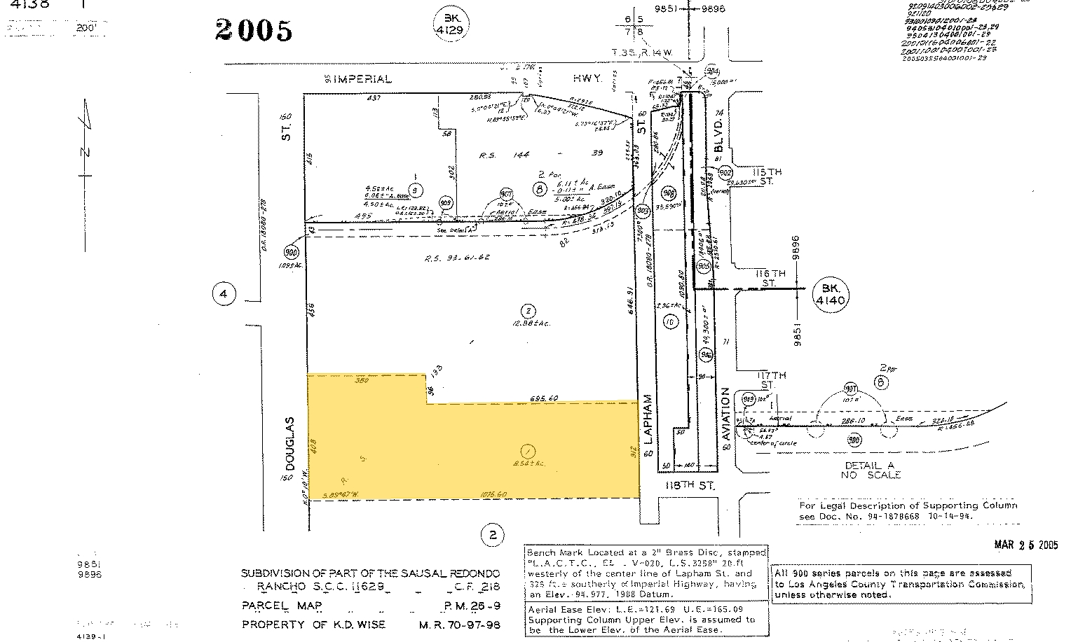 204 Hornet Way, El Segundo, CA for lease Plat Map- Image 1 of 2