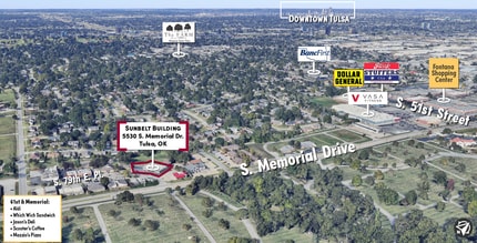 5530 S 79th Pl, Tulsa, OK - AERIAL map view - Image1