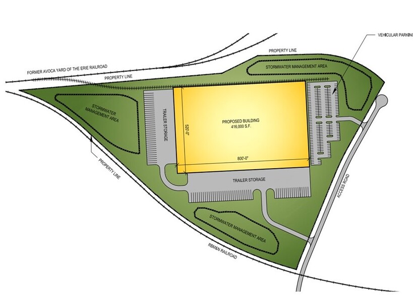 McAlpine St & Boylan Dr, Duryea, PA for lease - Site Plan - Image 1 of 3