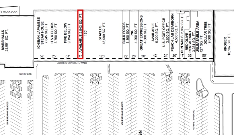 23001-23303 Michigan Ave, Dearborn, MI for lease Site Plan- Image 1 of 1