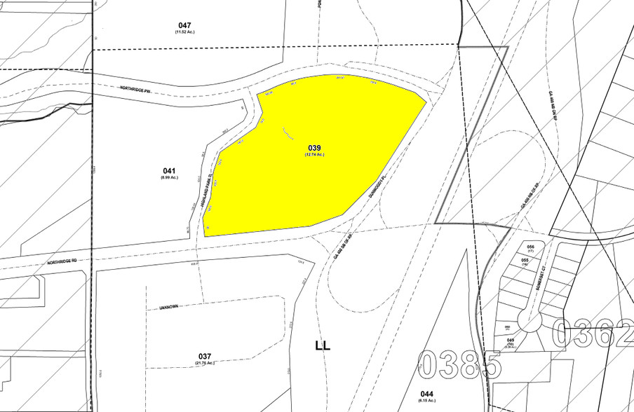 500 Northridge Rd, Atlanta, GA for lease - Plat Map - Image 2 of 19