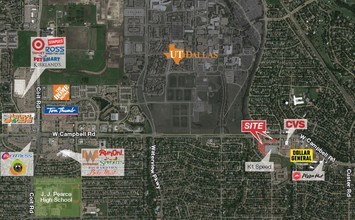 677 W Campbell Blvd, Richardson, TX - AERIAL  map view