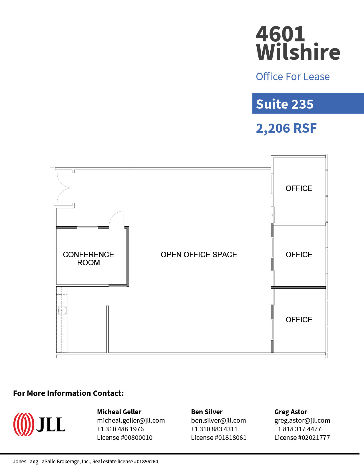 4601 Wilshire Blvd, Los Angeles, CA for lease Floor Plan- Image 1 of 1