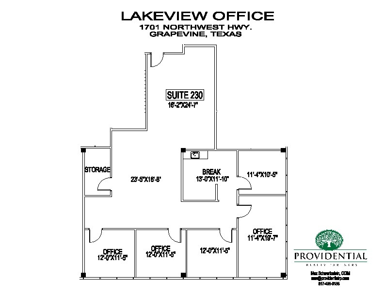 1705 W Northwest Hwy, Grapevine, TX for lease Floor Plan- Image 1 of 1