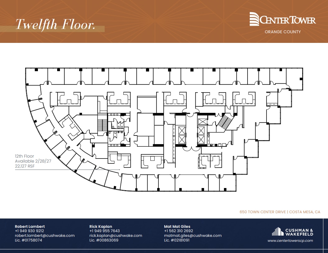 650 Town Center Dr, Costa Mesa, CA for lease Floor Plan- Image 1 of 1
