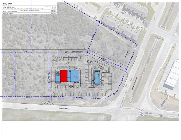 SEC Marine Creek Parkway & I-820, Fort Worth, TX for lease - Site Plan - Image 1 of 5