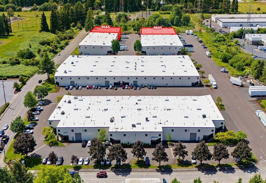 9565 SW Ridder Rd, Wilsonville, OR for lease - Aerial - Image 1 of 3