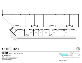 3155 W Big Beaver Rd, Troy, MI for lease Floor Plan- Image 1 of 1