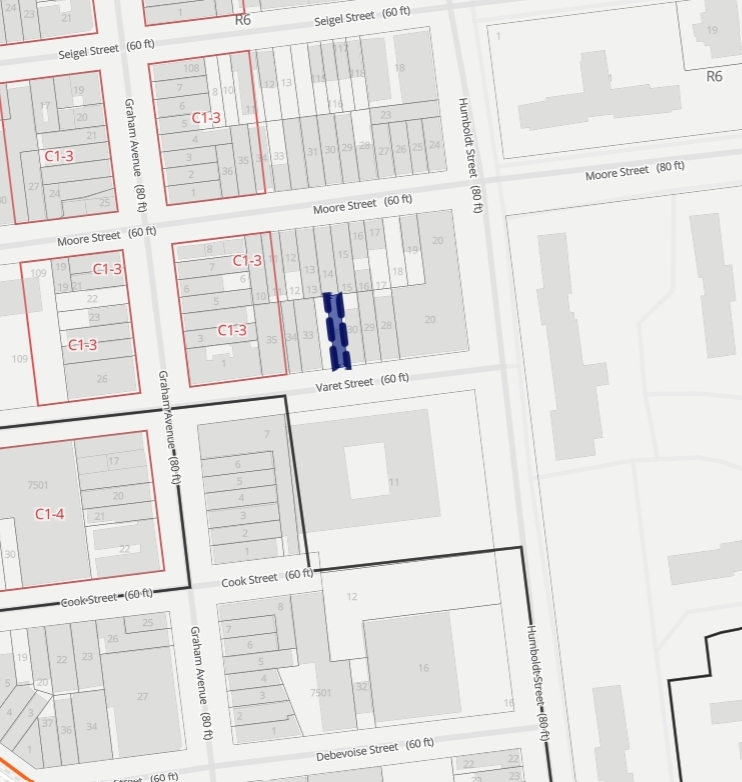 95 Varet St, Brooklyn, NY for sale Plat Map- Image 1 of 1