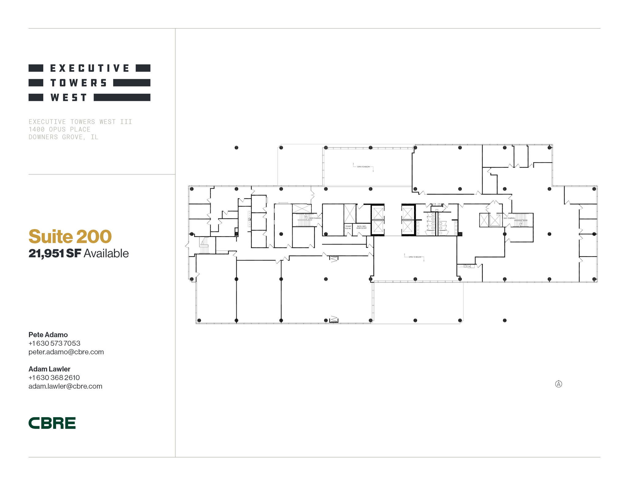 1400 Opus Pl, Downers Grove, IL for lease Floor Plan- Image 1 of 1