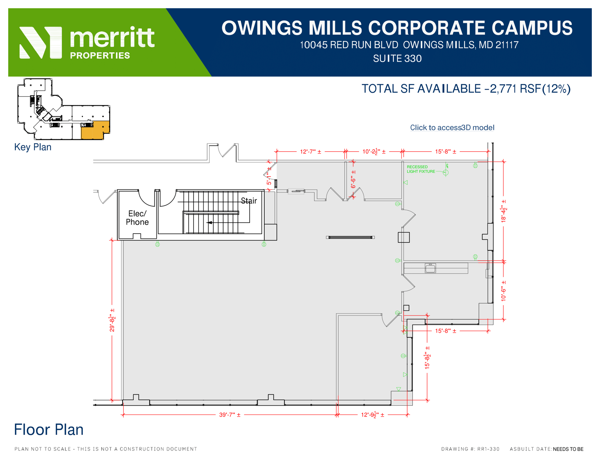 10045 Red Run Blvd, Owings Mills, MD for lease Floor Plan- Image 1 of 1