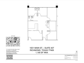 1601 Main St, Richmond, TX for lease Floor Plan- Image 1 of 1