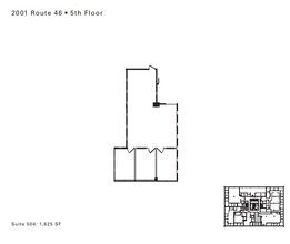 2001 Route 46, Parsippany, NJ for lease Floor Plan- Image 1 of 1