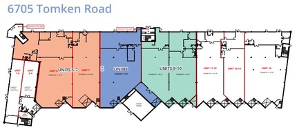 6705 Tomken Rd, Mississauga, ON for lease Floor Plan- Image 1 of 1