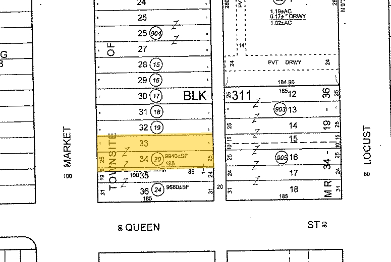 118-122 N Market St, Inglewood, CA for lease - Plat Map - Image 2 of 2