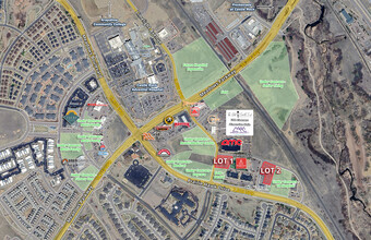 1800 Meadows Pky, Castle Rock, CO - aerial  map view