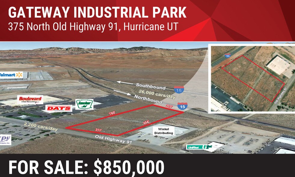 Old Highway 91, Hurricane, UT for sale - Building Photo - Image 1 of 1