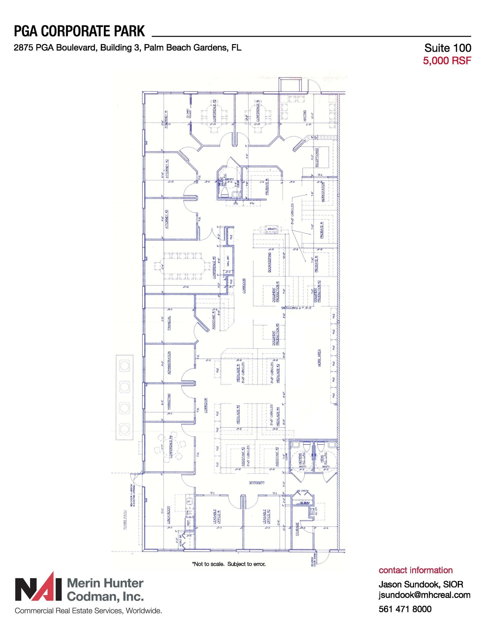 2875 Pga Blvd, Palm Beach Gardens, FL for lease Floor Plan- Image 1 of 5