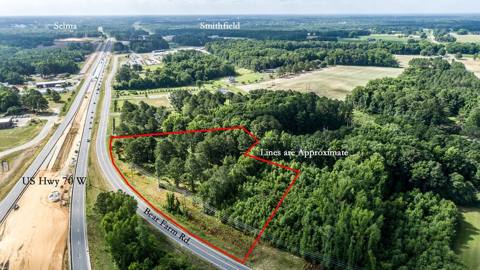 US Hwy 70 W, Smithfield, NC for sale - Aerial - Image 1 of 9