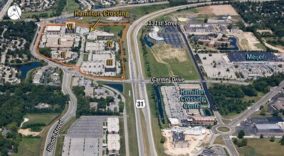 12800 N Meridian St, Carmel, IN - AERIAL map view